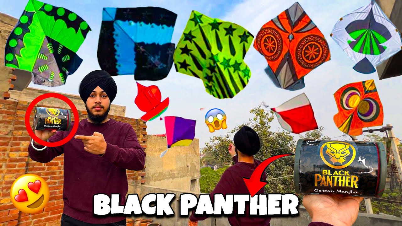 Black Panther Gattu Unboxing & Testing 😱 Cotton Manjha 🧵