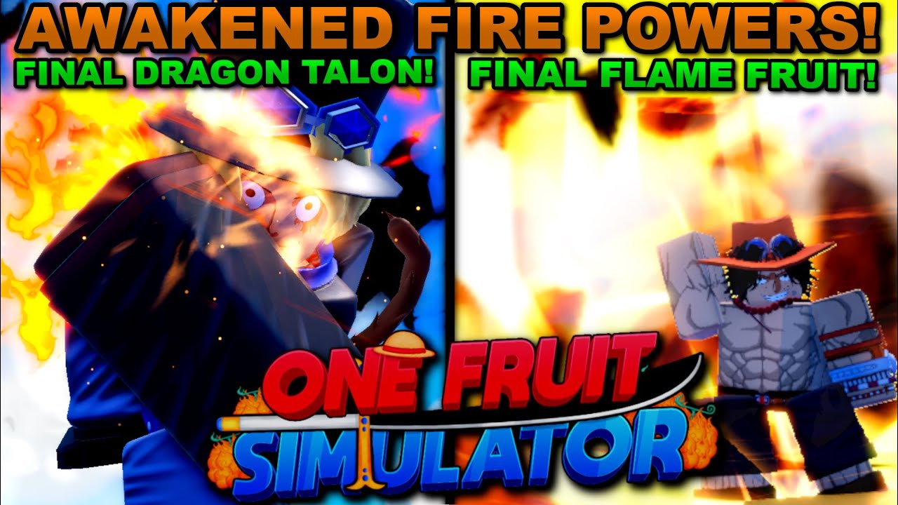 Becoming Fire Fist Ace & Flame Emperor Sabo (Flame Fruit & Dragon Talon v3) In Roblox One Fruit!