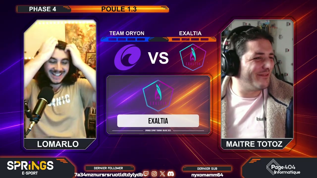 Tournoi Springs E-sport | Phase 4 - Poule 1.3 | Team Oryon VS Exaltia