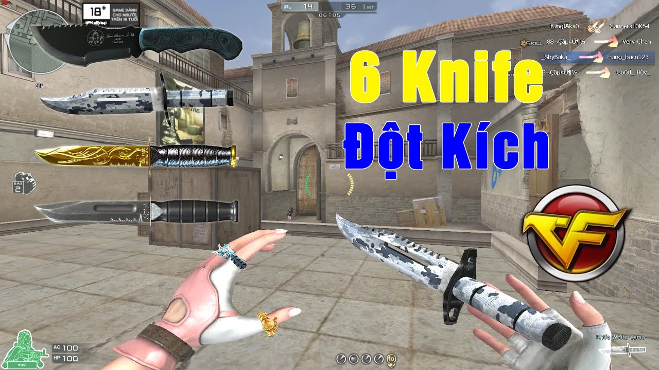 TOP 6 Knife Đột Kích Mà Ai Cũng Biết