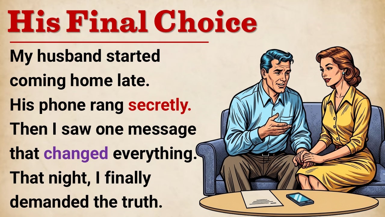 Learn English With Story 🔥 His Final Choice | Level 3 English Listening Practice