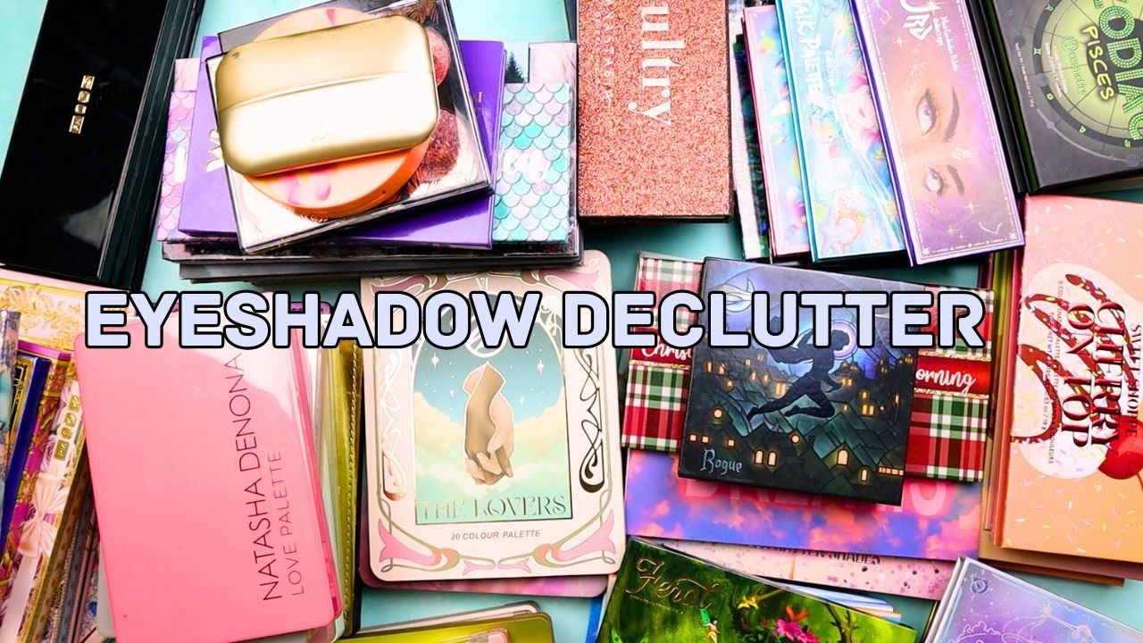 HUGE Eyeshadow Palette COLLECTION AND DECLUTTER 2025