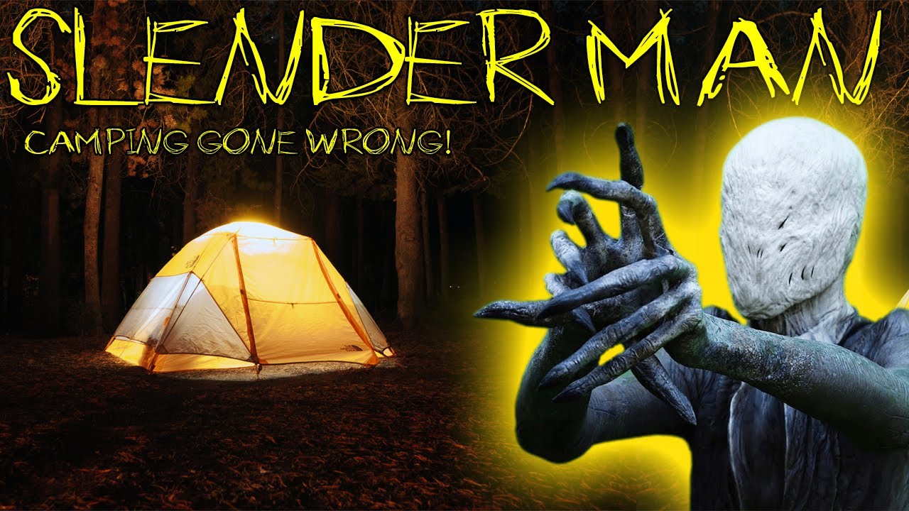 SLENDER MAN DESTROYED OUR TENT CAUGHT ON CAMERA (SLENDER MAN EXPERIMENT PART 2) GONE WRONG