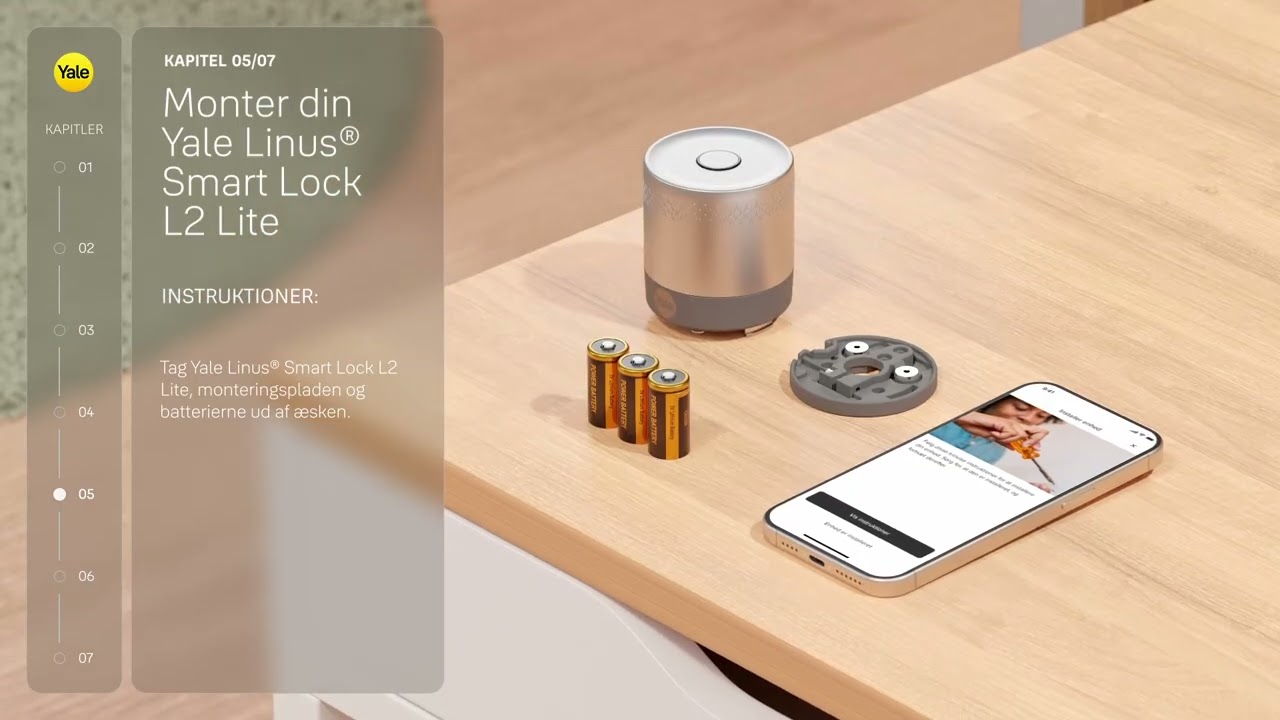 Sådan installerer du Yale Linus L2 Lite med en Yale Adjustable Cylinder | Trin for trin opsætning