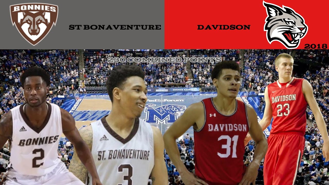Mid Major Madness! 5 Players Score 30, St Bonaventure vs Davidson 2018 College Basketball