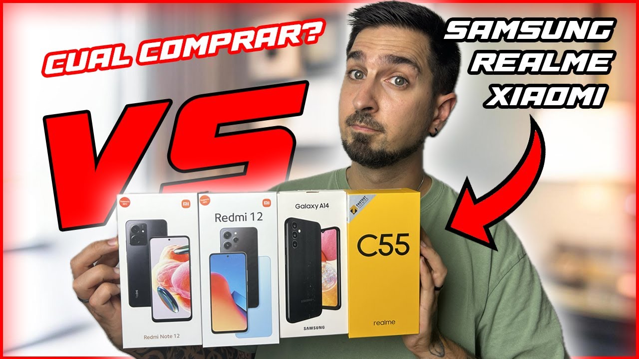 Samsung A14 VS Redmi 12 VS Realme C55 VS Note 12 ¿Cuál es MEJOR?✅