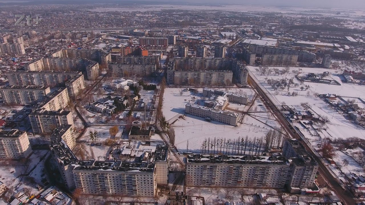 Житомир зимний с высоты птичьего полёта  2 (Zhitomir  from the height of the bird's flight2)