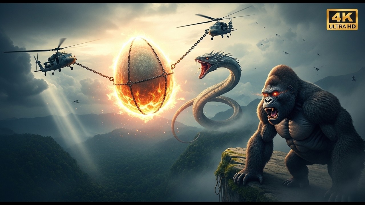 They Stole a Titan Egg… Then the Sky Monster Appeared! 😱 | Monster Movie 4K