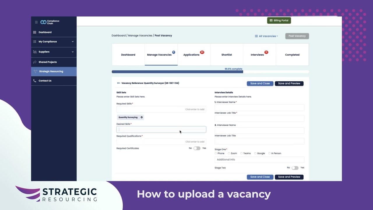 How to Post a Vacancy with Strategic Resourcing