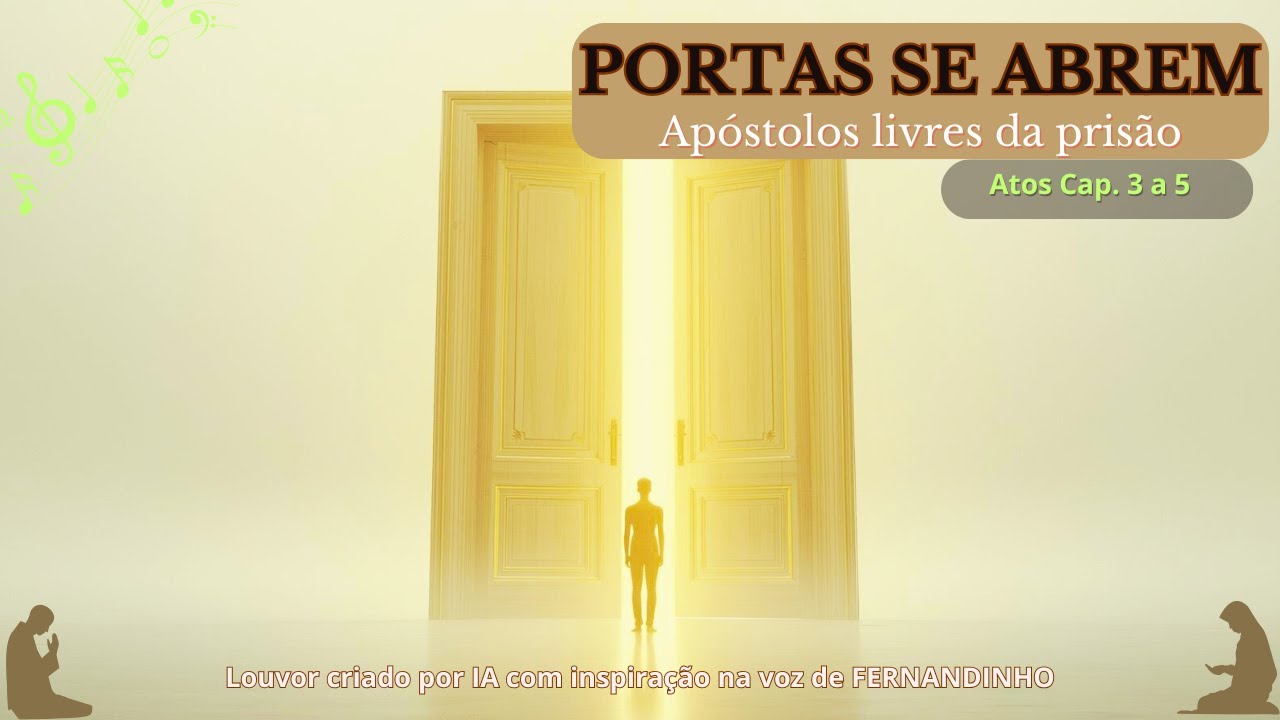 PORTAS SE ABREM! // Apóstolos livres da prisão // #louvor inspirado em #fernandinho #musicagospel