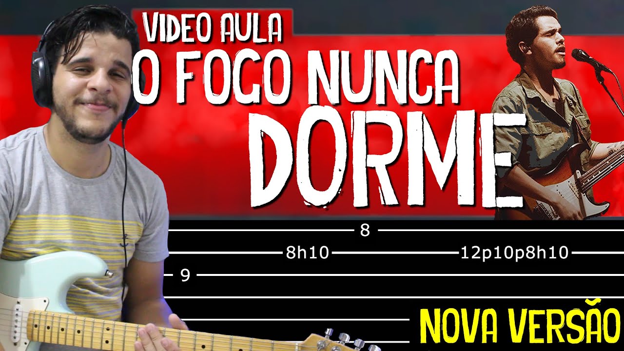 O Fogo Nunca Dorme (Versão Deleo) - Alessandro Vilas Boas na Guitarra // Vídeo Aula Dguide