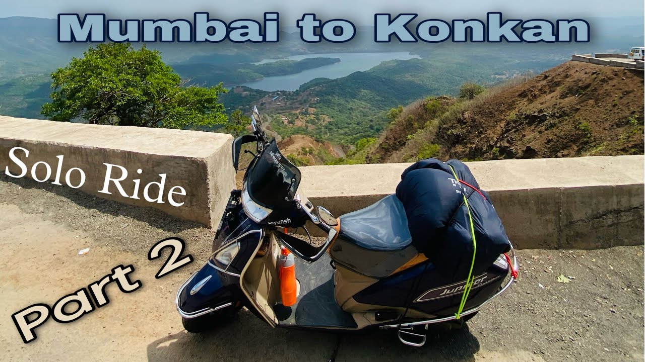Mumbai to konkan on tvs jupiter | solo ride | part 2 | vlog 2