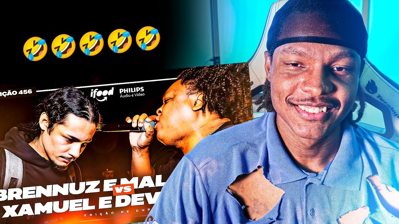 (VIROU LOUCURA 😂) BRENNUZ E MALAGUETA X XAMUEL E DEVILZINHA | React | 456&ordf; BATALHA DA ALDEIA
