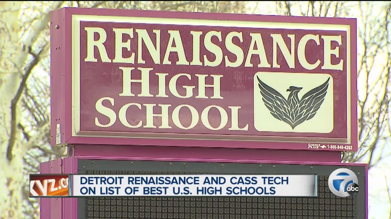 Detroit Renaissance High and Cass Tech on list of best U.S. high schools