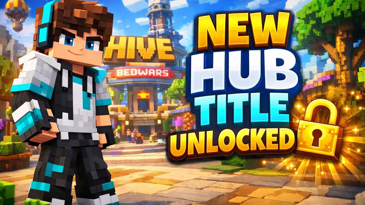 NEW HUB TITLE UNLOCKED IN HIVE BEDWARS 