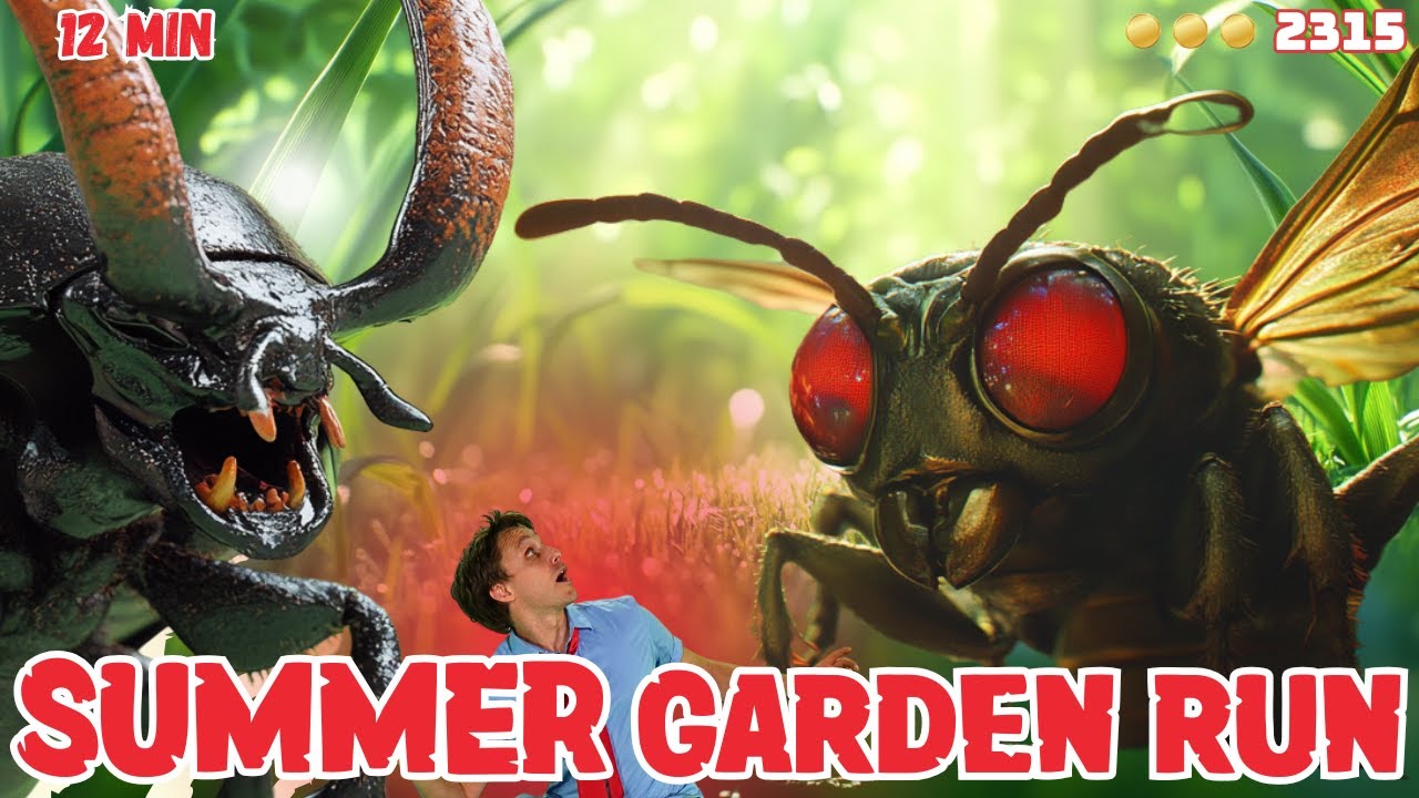 SUMMER FUN GARDEN BRAIN BREAK 🐝🦗 | 🪱 THE BUGS LIFE ADVENTURE
