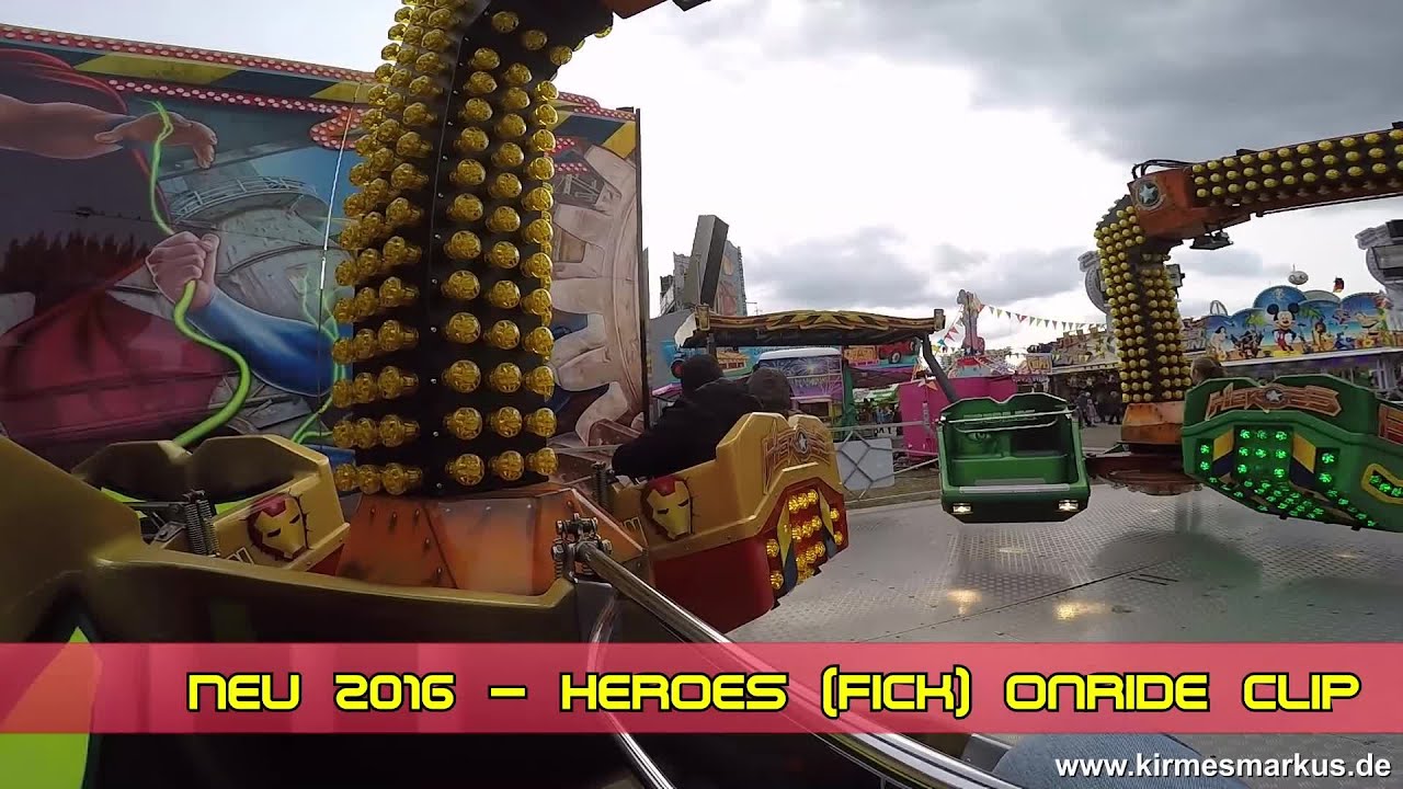 Heroes - (Onride) - Fr&uuml;hjahrsvolksfest K&ouml;ln 2016 - Clip by kirmesmarkus
