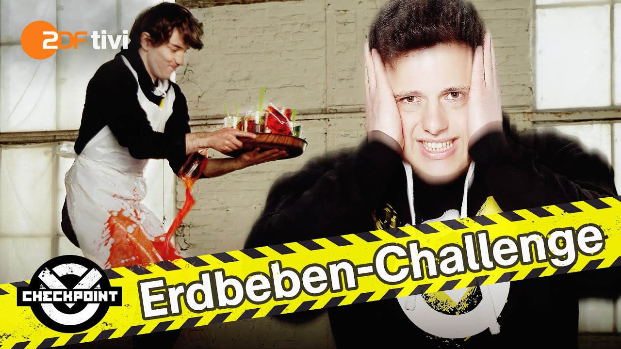 Die Erdbeben-Kellner-Challenge: Mädchen gegen Jungs | Checkpoint ZDF