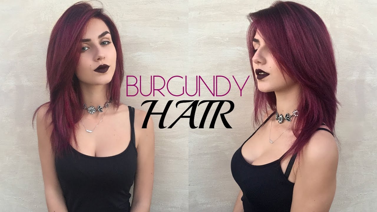 DYEING MY HAIR BURGUNDY | Red Maroon Hair | Stella