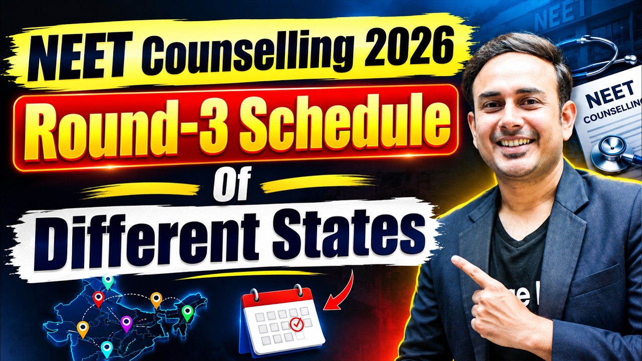 Round 3 Schedule of Different States | NEET Counselling2026 #mbbs #bds #reneet2026