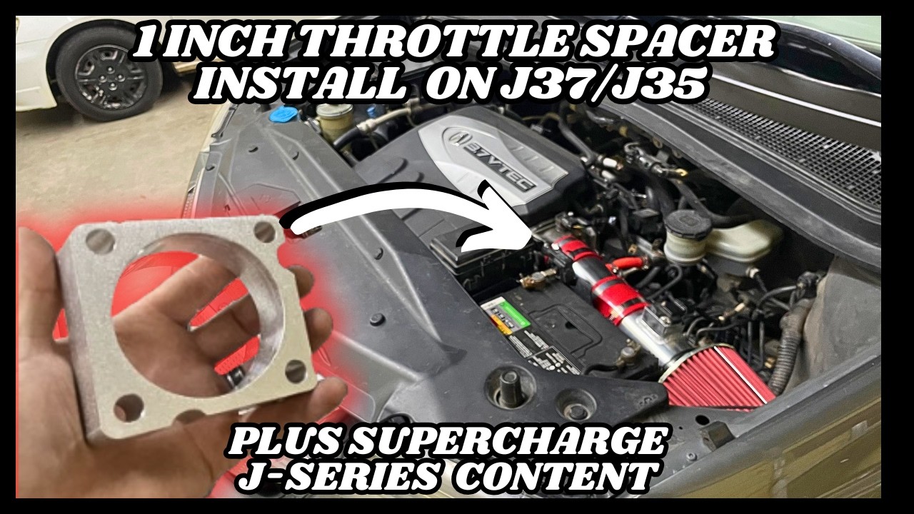 1 INCH J35/J37 THROTTLE SPACER & SUPERCHARGE J-SERIES CONTENT