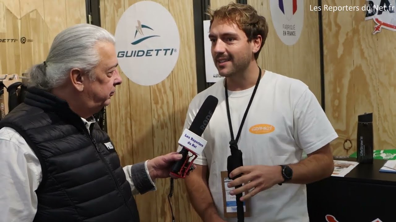 Bâtons Guidetti de randonnée, de trail ou de marche nordique - Salon Mondial du Tourisme à Paris