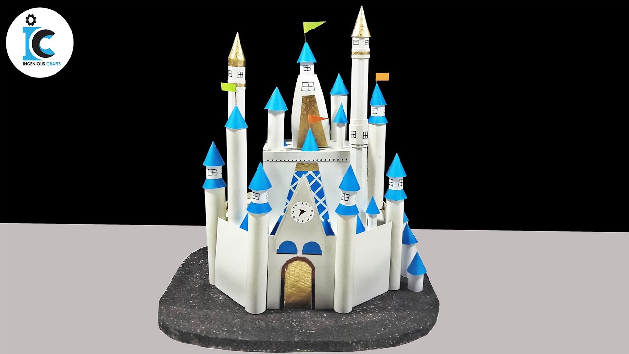 How To Make A Disney Castle At Home With Thermocol-DIY Disney Palace