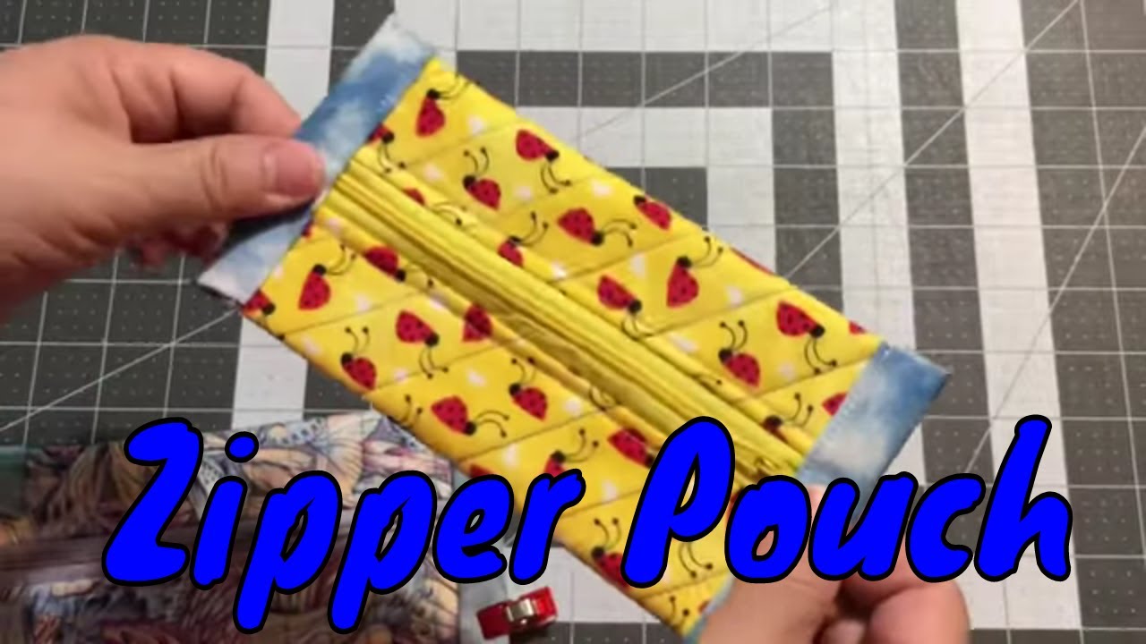 Sewing another style of zipper pouch