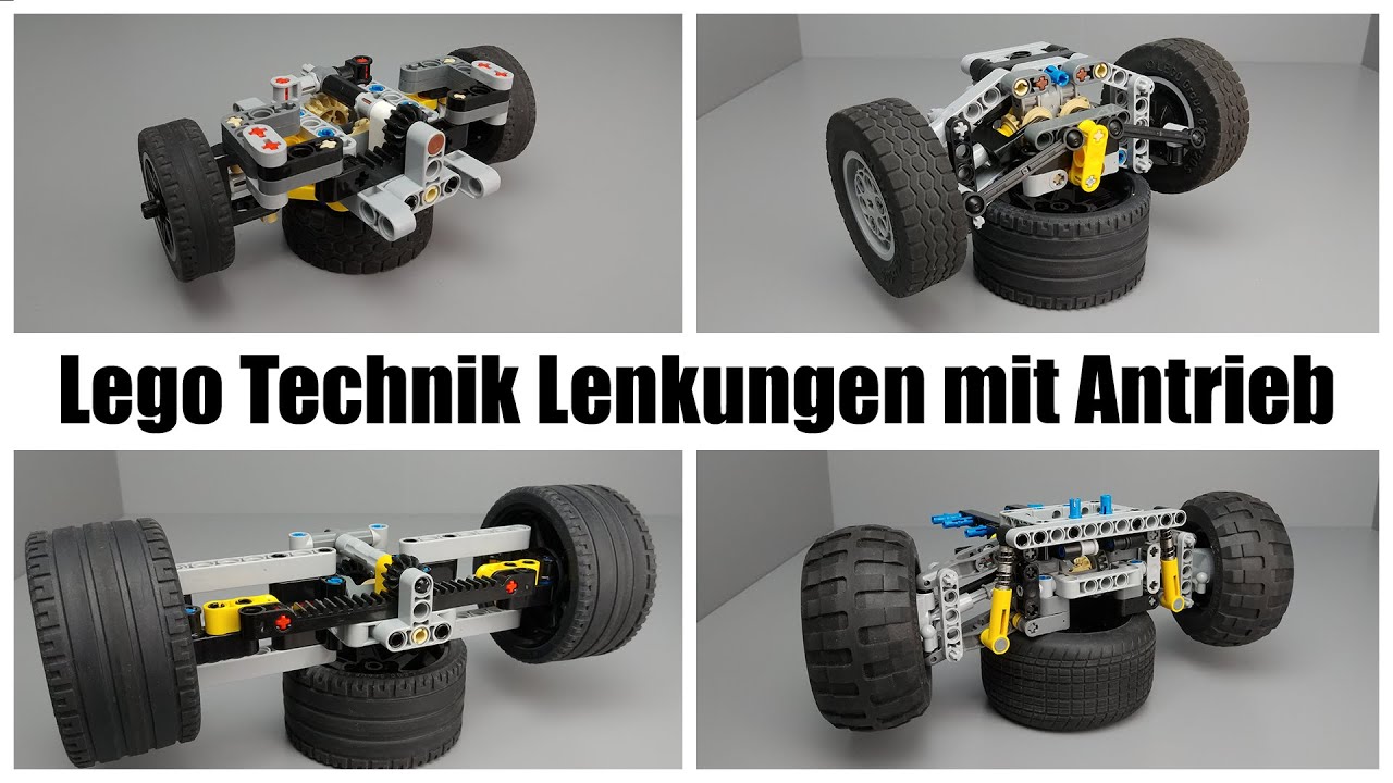 Lego Technik Lenkungen mit Antrieb(Vorderradantrieb)