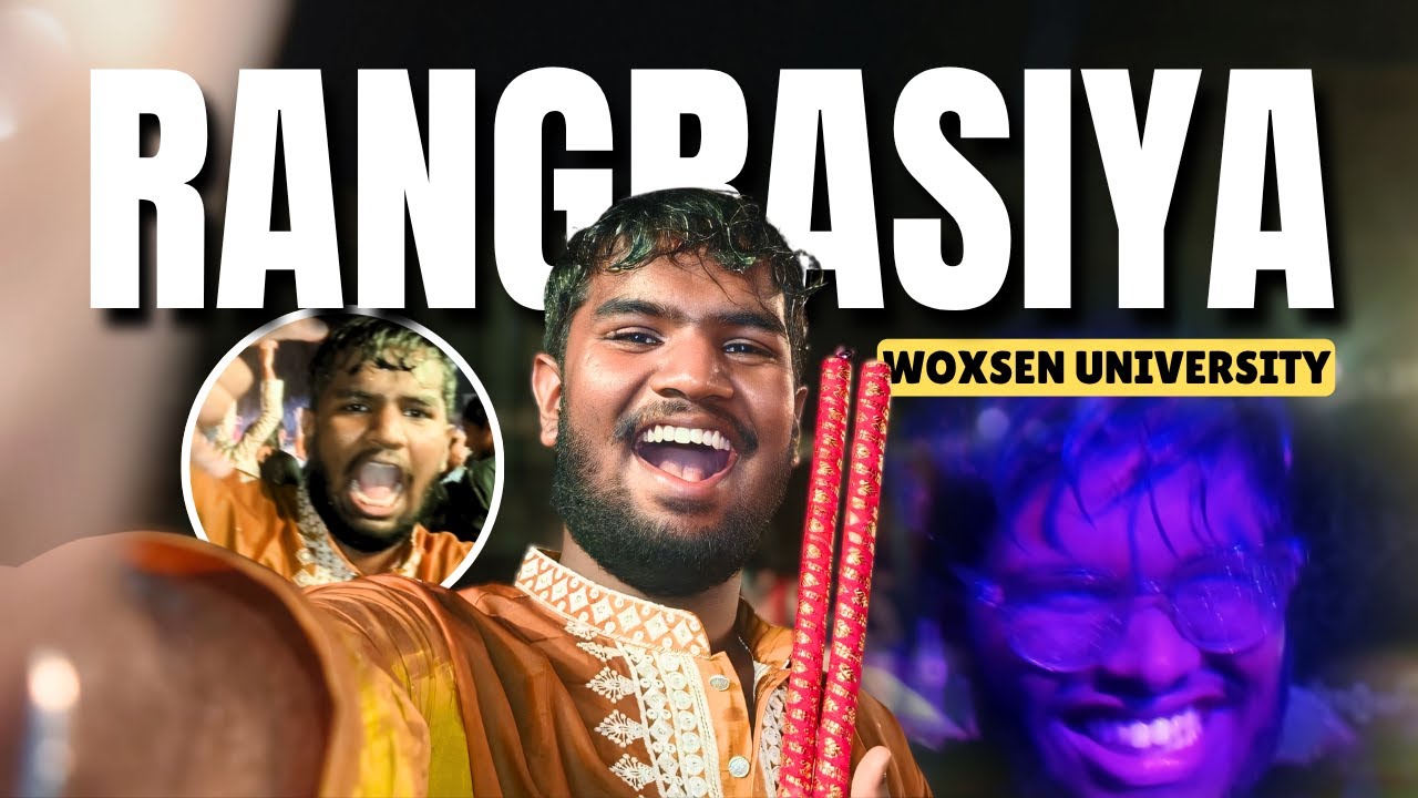 Dandiya Night - RANGRASIYA 😅 | Didn't go as Expected | Woxsen University | Rajeev Dhoni