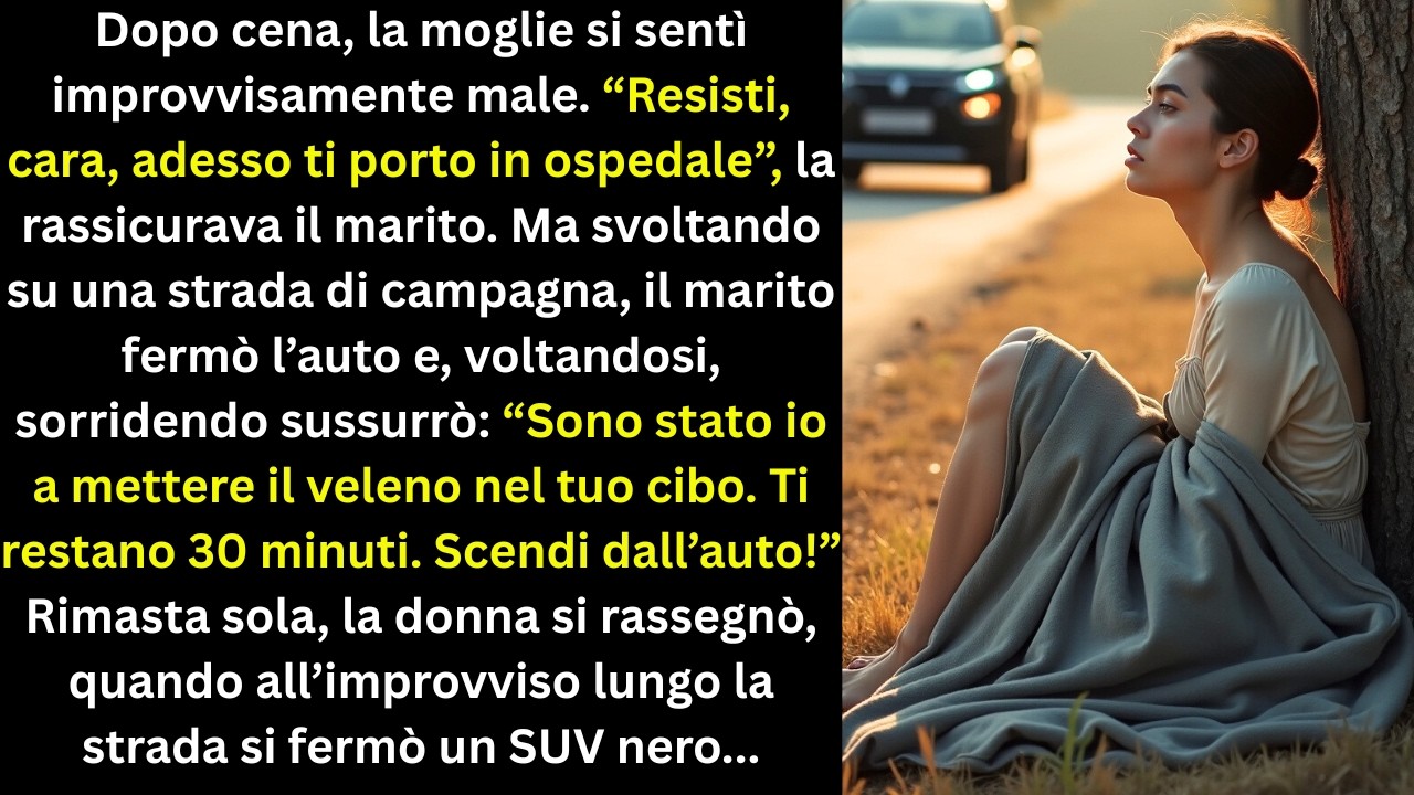 Dopo cena, mia moglie si è sentita improvvisamente male.Resisti, cara, ti porterò subito in ospedale