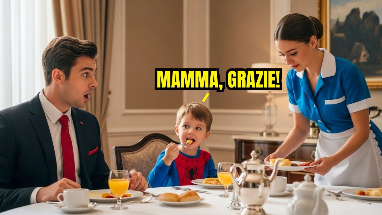 IL FIGLIO MUTO DI 3 ANNI DEL MILIONARIO DISSE LE PRIME PAROLE ALLA DOMESTICA, LEI PIANGEVA!