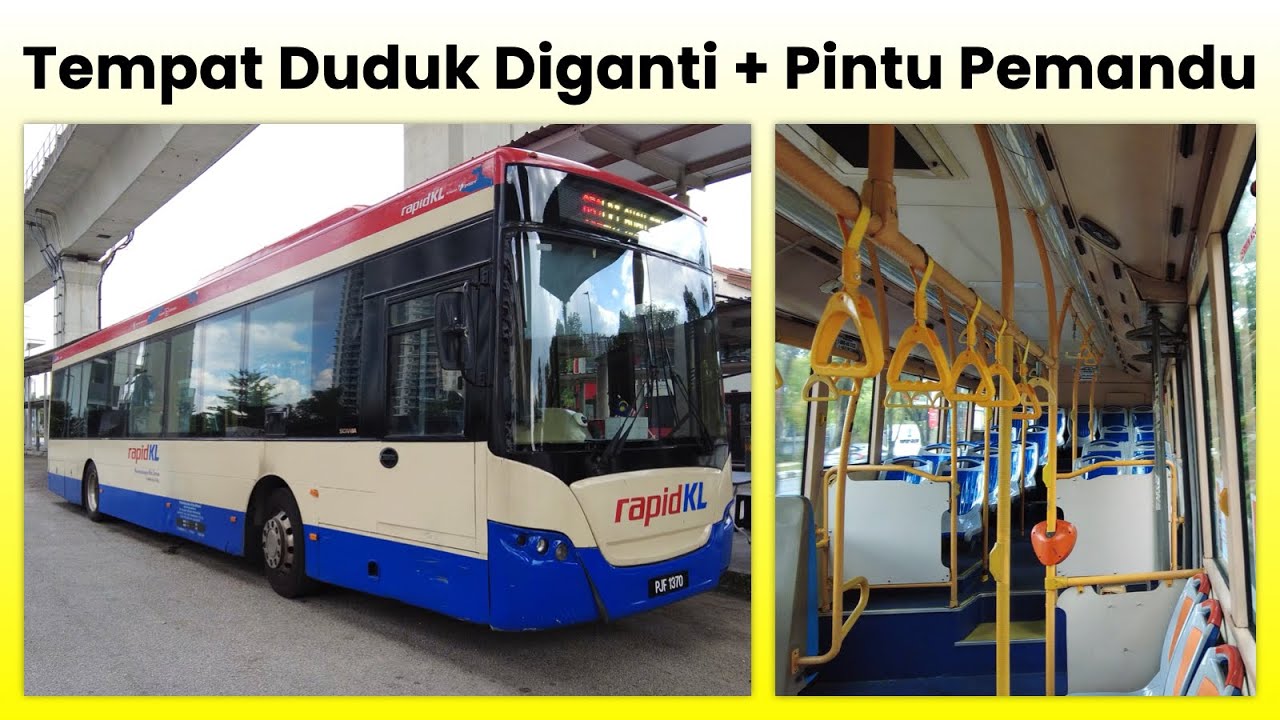 Driver Door + Replaced Seats ex-rapidPenang 12m rapidKL Scania K270UB (PJF1370) Exterior & Interior