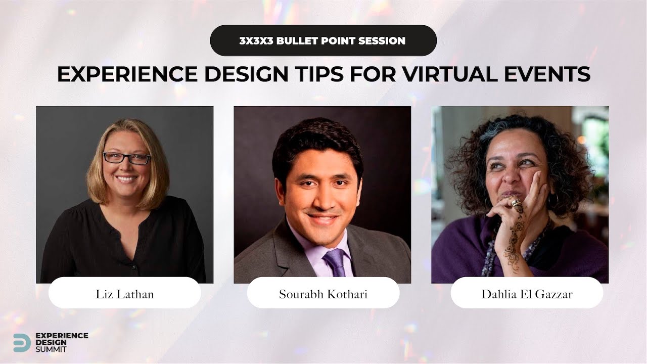 Experience Design Tips for Virtual Events