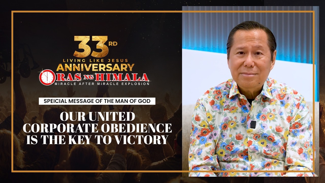 SPECIAL MESSAGE OF THE MAN OF GOD: Our United Corporate Obedience Is the Key To Victory