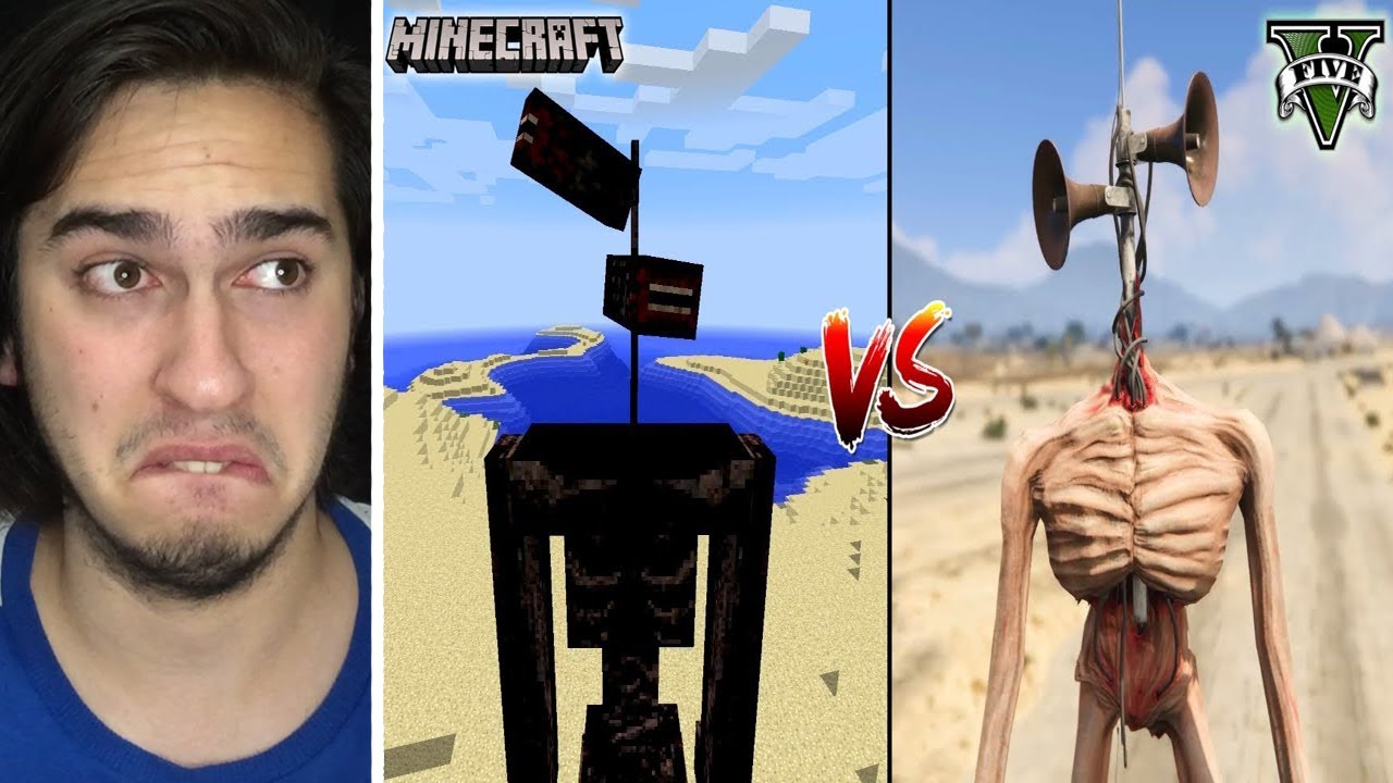 MİNECRAFT SİREN HEAD VS GTA 5 SİREN HEAD !! (Siren Kafa)