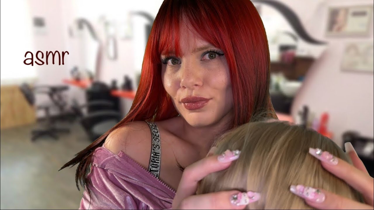 АСМР СТРИЖКА И КЕРАТИН В ТРЕШ САЛОНЕ НУЛЕВЫХ✨💇🏼‍♀️