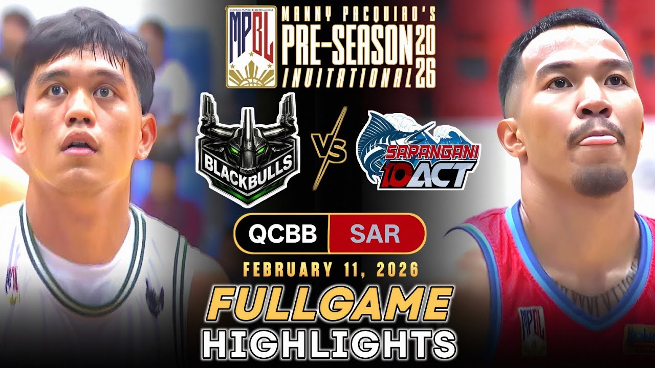 MPBL PRE-SEASON FULLGAME HIGHLIGHTS | QUEZON CITY VS SARANGANI (FEBRUARY 11, 2026)