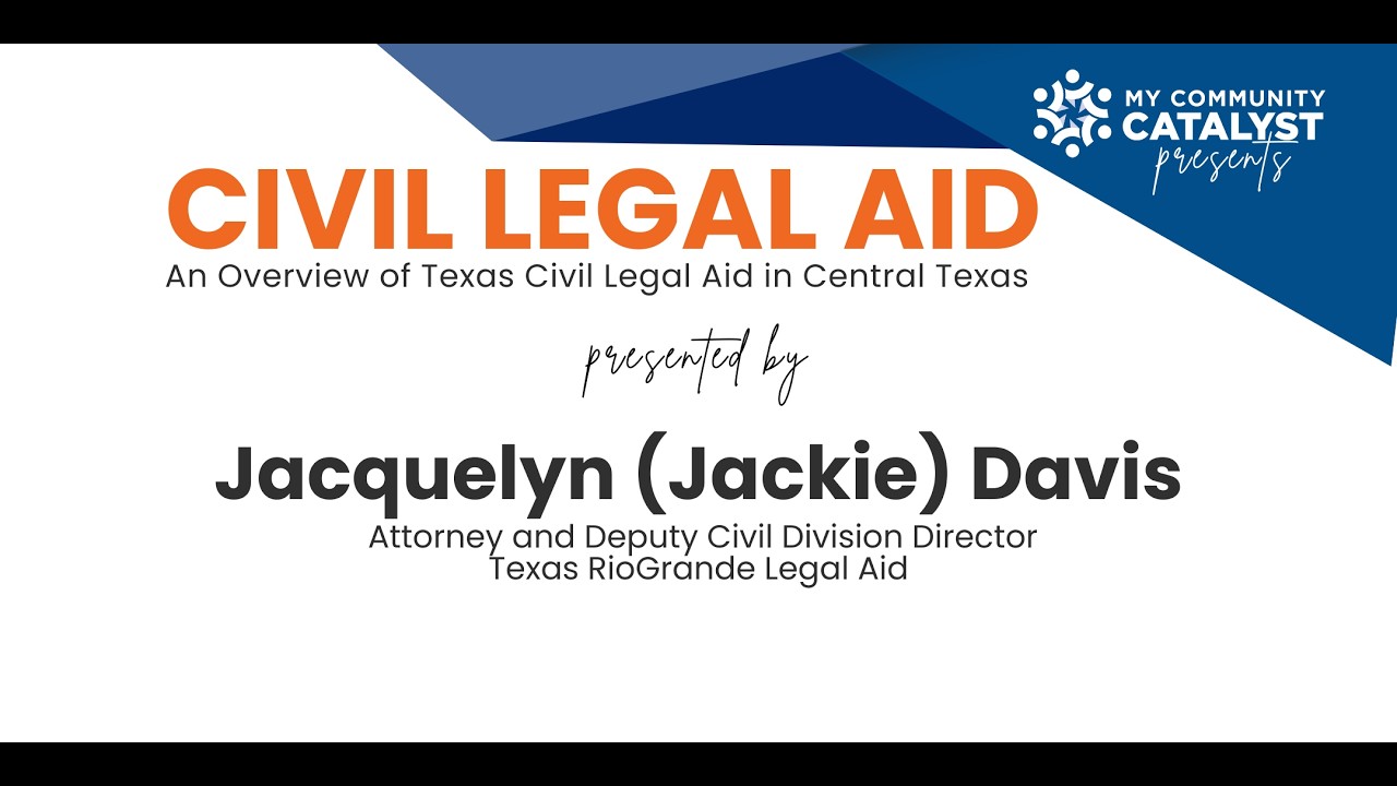 Webinar  Civil Legal Aid in Texas