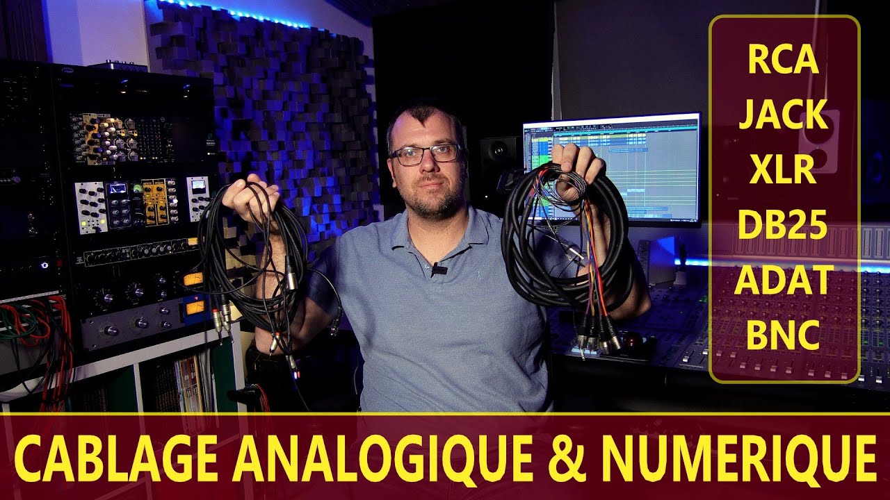 Rca, jack, xlr et db25 les bases du cablage analogique et numerique