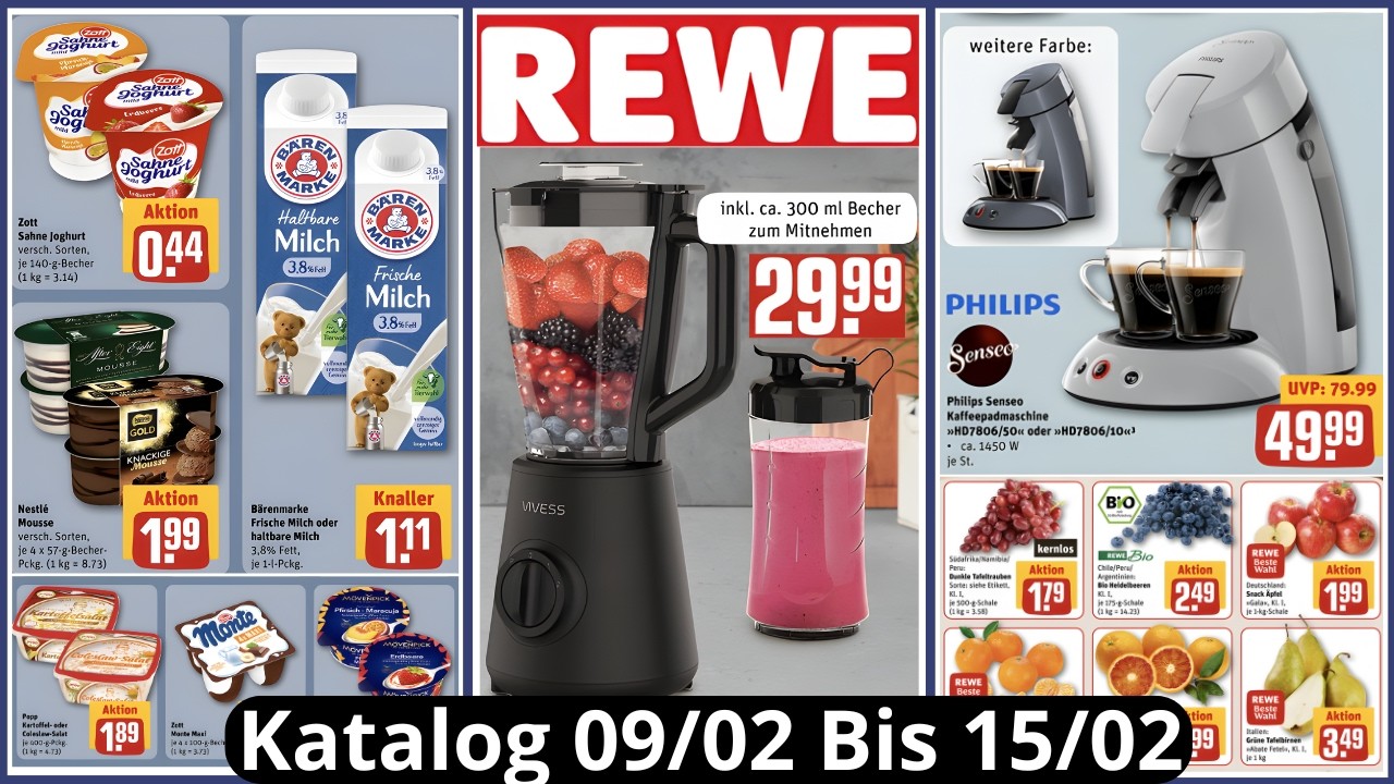 REWE Deutschland | Neuer Prospekt vom 09/02/26 bis 15/02/2026 | Angebote & Aktionen #rewe #prospekt
