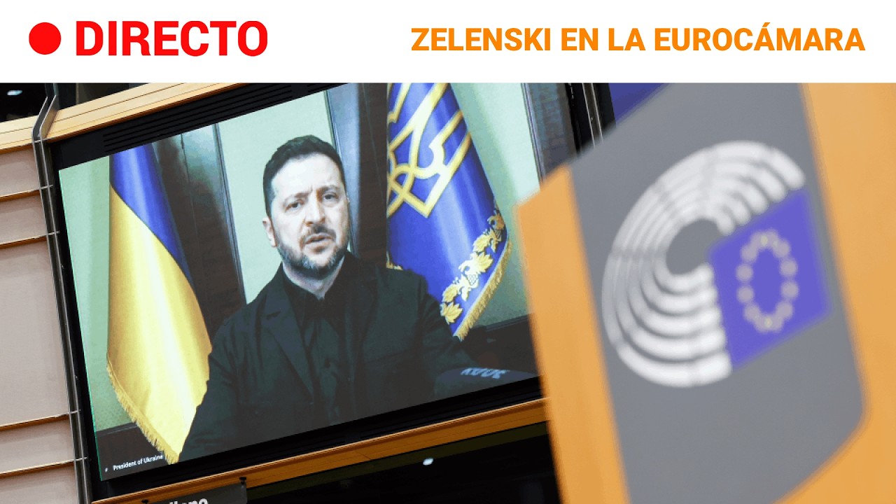 🔴 DIRECTO | PARLAMENTO EUROPEO: DISCURSO de ZELENSKI por los CUATRO AÑOS de la GUERRA de UCRANIA