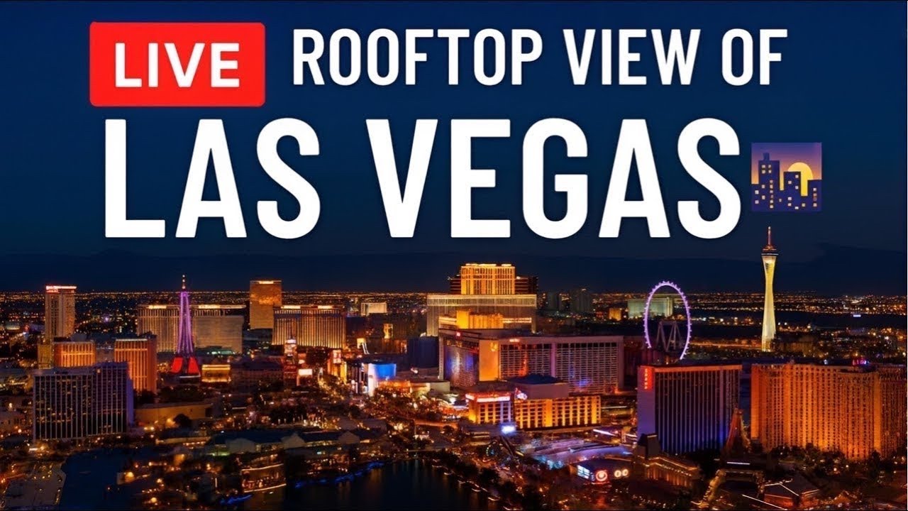 Welcome to the ultimate live rooftop experience above the one-and-only Las Vegas Strip! 🎰✨