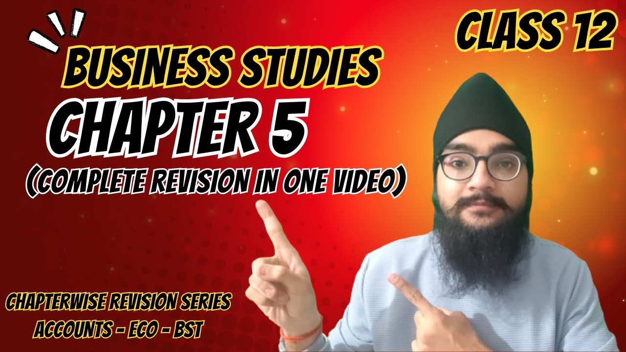 ORGANISING - CHAPTER 5 - CLASS 12 - BST - COMPLETE REVISION