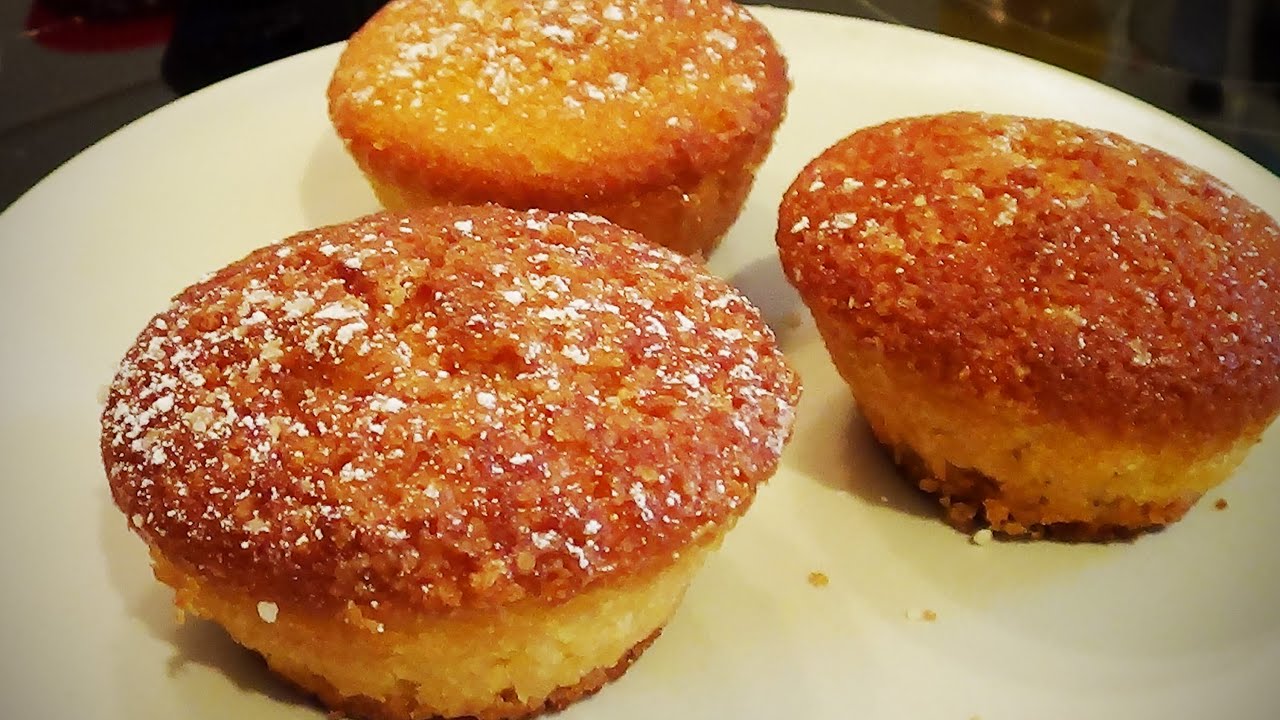 Muffins de limon sin gluten y sin lactosa