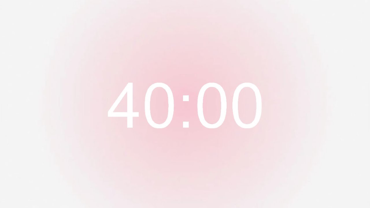pink aura 40 minute timer (countdown)