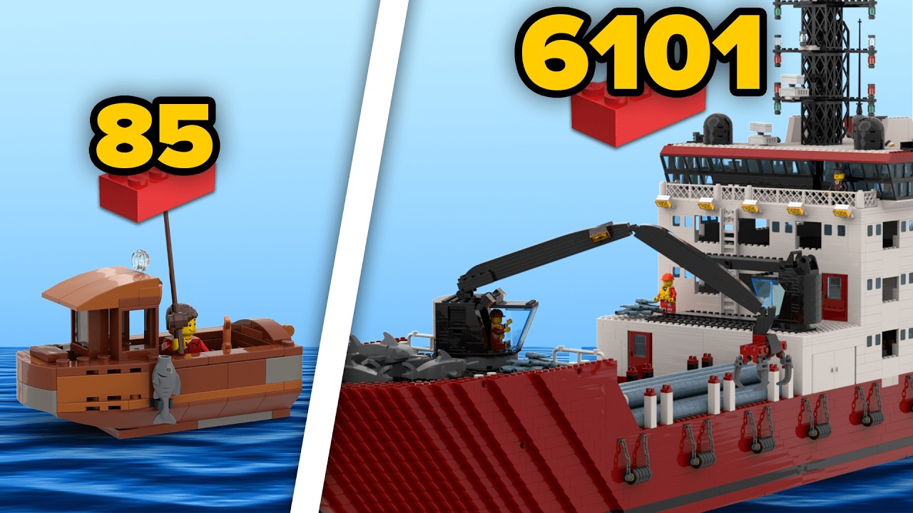 LEGO FISHING BOATS in Different Scales | Comparison