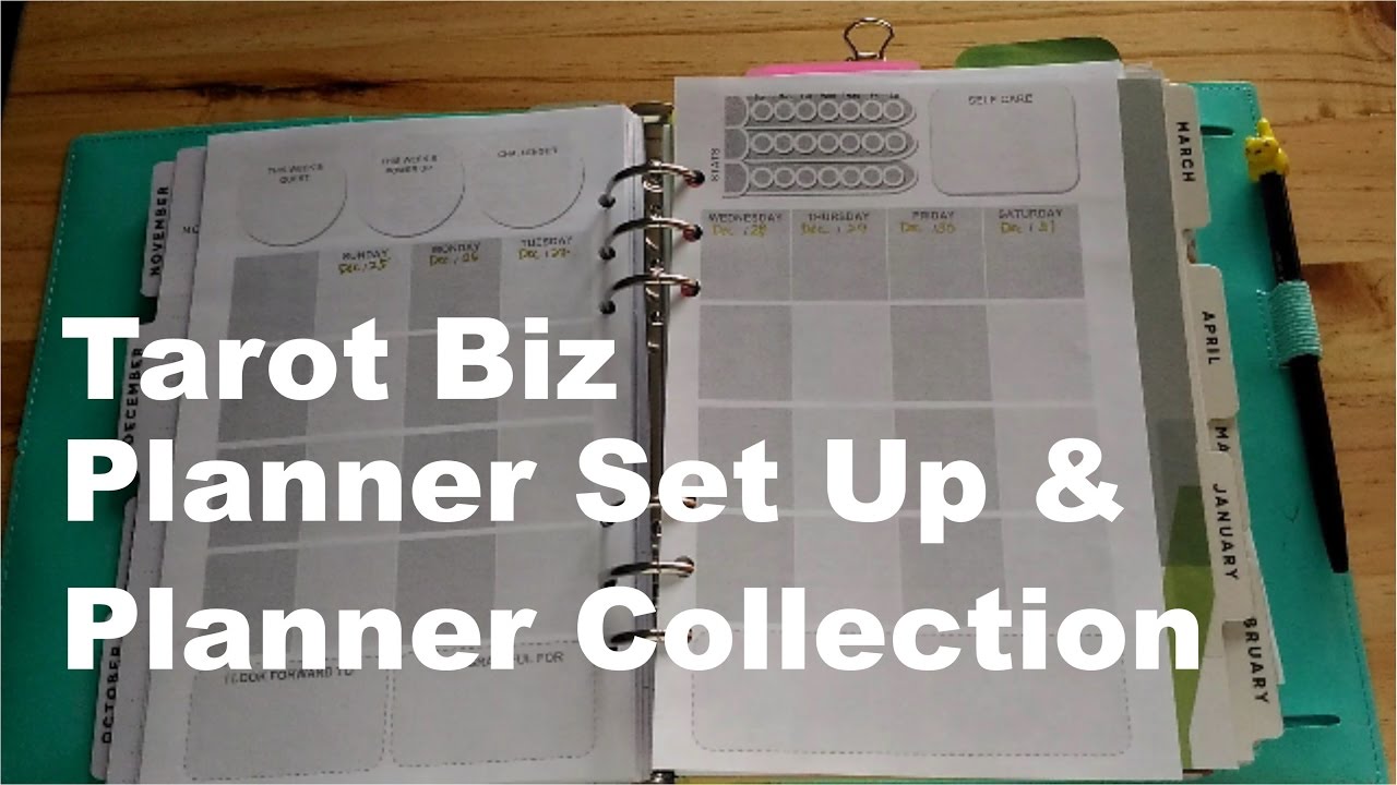 My Tarot Biz Planner Set Up & Planner Collection