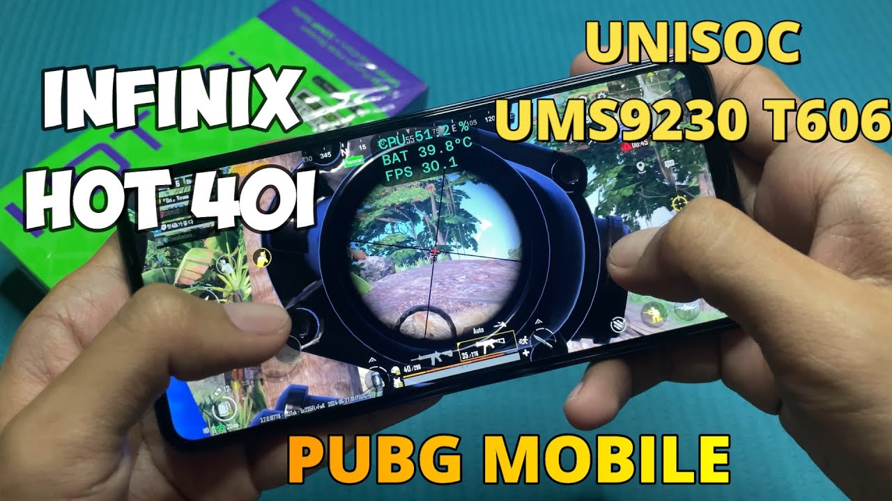 PUBG Mobile in Infinix Hot 40i