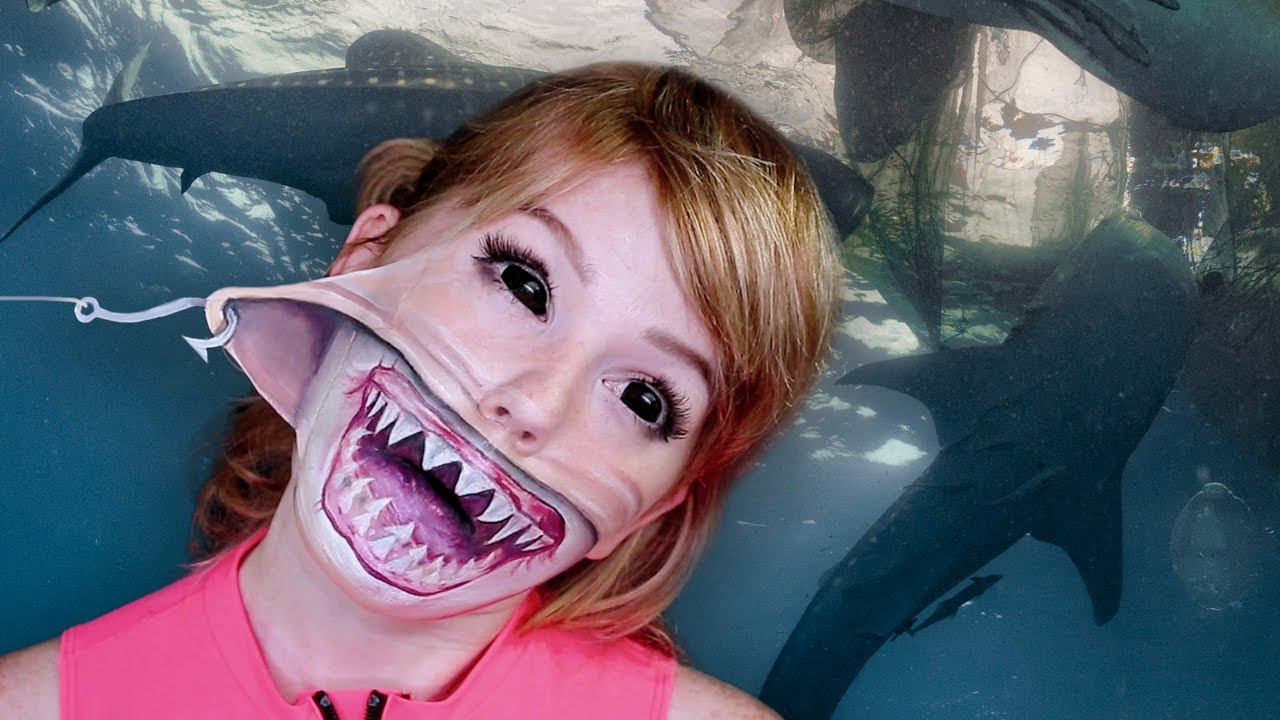 Shark Week Makeup Illusion